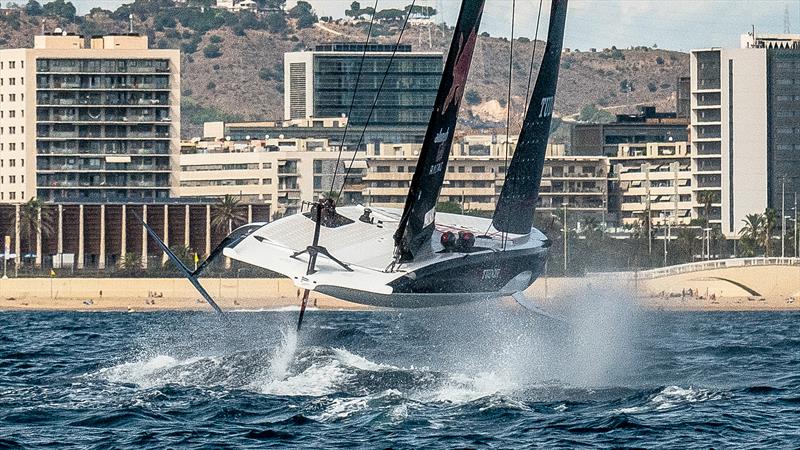 Alinghi Red Bull Racing - AC40 - Day 6 - Barcelona - September 18, 2023 photo copyright Alex Carabi / America's Cup taken at Real Club Nautico de Barcelona and featuring the AC40 class