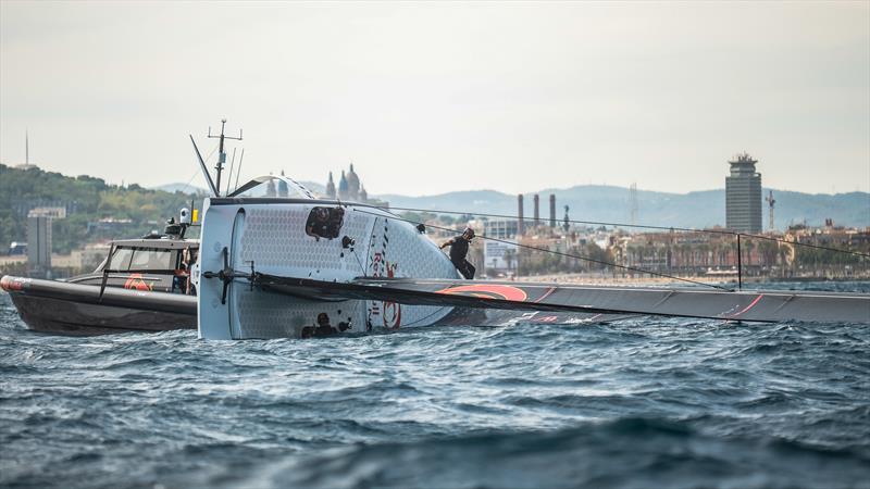 Alinghi Red Bull Racing - AC40 - Day 6 - Barcelona - September 18, 2023 photo copyright Alex Carabi / America's Cup taken at Real Club Nautico de Barcelona and featuring the AC40 class