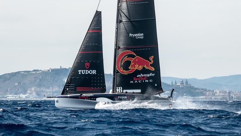 Alinghi Red Bull Racing - AC40 - Day 6 - Barcelona - September 18, 2023 photo copyright Alex Carabi / America's Cup taken at Real Club Nautico de Barcelona and featuring the AC40 class