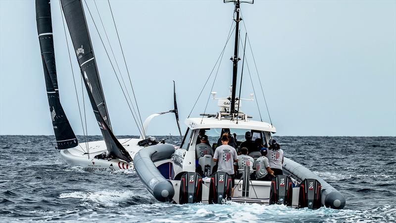 American Magic - AC40 - Day 64 - Barcelona - September 19, 2023 photo copyright Paul Todd/America's Cup taken at Real Club Nautico de Barcelona and featuring the AC40 class