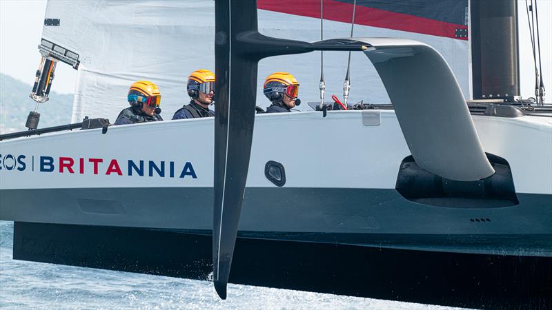 INEOS Britannia - T6 - LEQ12 - Day 75 - Barcelona - September 21, 2023 photo copyright Ugo Fonolla / America's Cup taken at Real Club Nautico de Barcelona and featuring the AC40 class