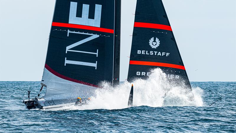 INEOS Britannia - T6 - LEQ12 - Day 75 - Barcelona - September 21, 2023 photo copyright Ugo Fonolla / America's Cup taken at Real Club Nautico de Barcelona and featuring the AC40 class