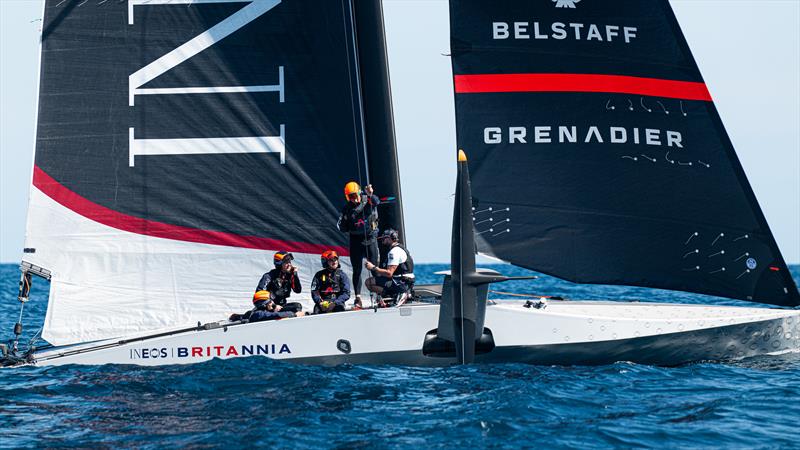 INEOS Britannia - T6 - LEQ12 - Day 76 - Barcelona - September 22, 2023 photo copyright Ugo Fonolla / America's Cup taken at Real Club Nautico de Barcelona and featuring the AC40 class