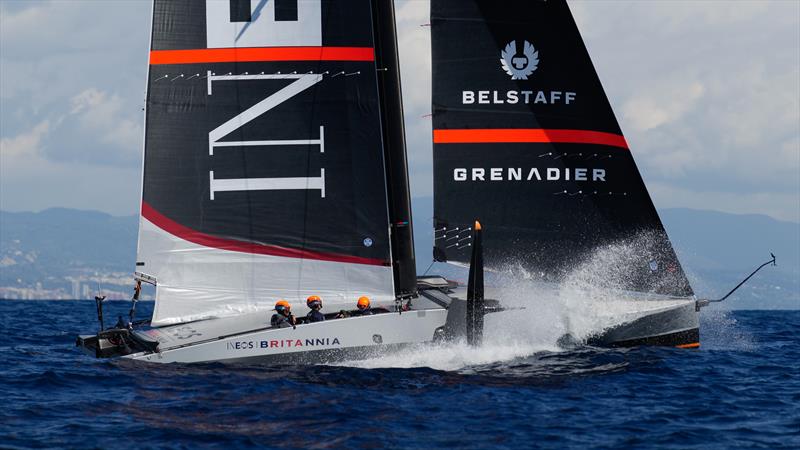 INEOS Britannia - T6 - LEQ12 - Day 76 - Barcelona - September 22, 2023 photo copyright Ugo Fonolla / America's Cup taken at Real Club Nautico de Barcelona and featuring the AC40 class