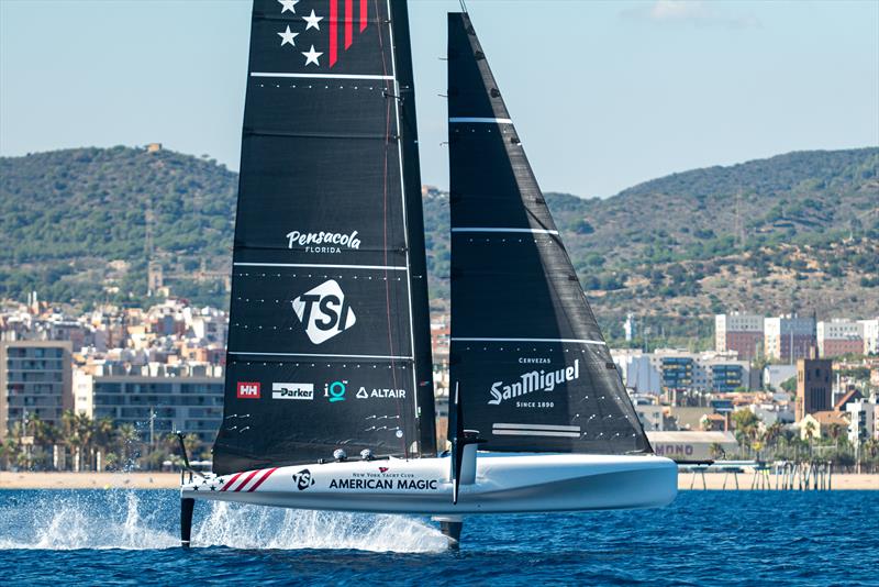 American Magic - AC40 - Day 67 - Barcelona - September 26, 2023 photo copyright Job Vermeulen / America's Cup taken at Real Club Nautico de Barcelona and featuring the AC40 class