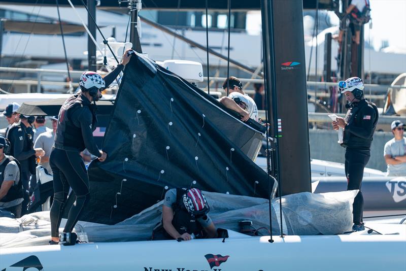 American Magic - AC40 - Day 67 - Barcelona - September 26, 2023 photo copyright Job Vermeulen / America's Cup taken at Real Club Nautico de Barcelona and featuring the AC40 class