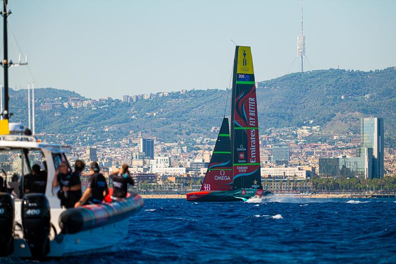 Emirates Team New Zealand - AC75 - Day 39 - Barcelona - September 27, 2023 - photo © Ugo Fonolla / America's Cup