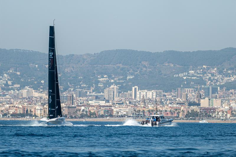 American Magic - AC40 - Day 70 - Barcelona - September 29, 2023 photo copyright Job Vermeulen / America's Cup taken at Real Club Nautico de Barcelona and featuring the AC40 class