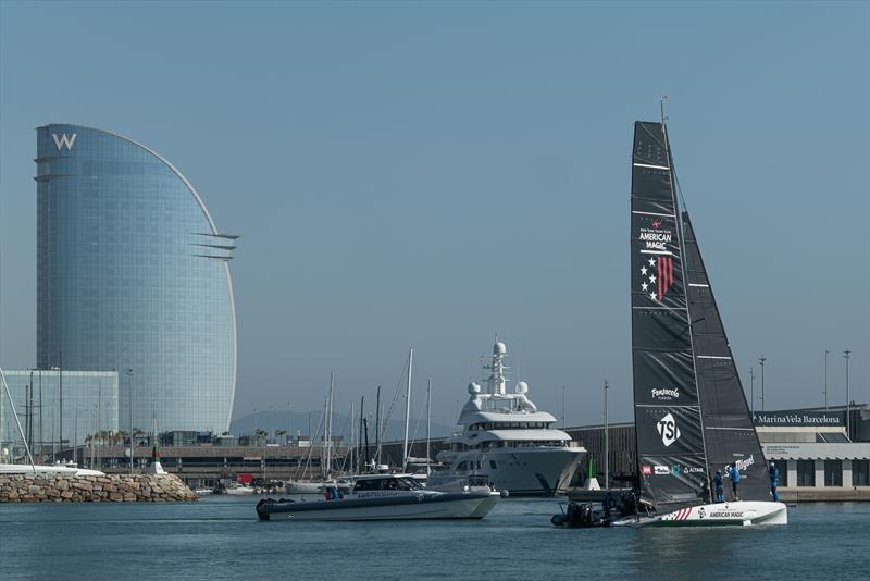 American Magic - AC40 - Day 70 - Barcelona - September 29, 2023 photo copyright Job Vermeulen / America's Cup taken at Real Club Nautico de Barcelona and featuring the AC40 class