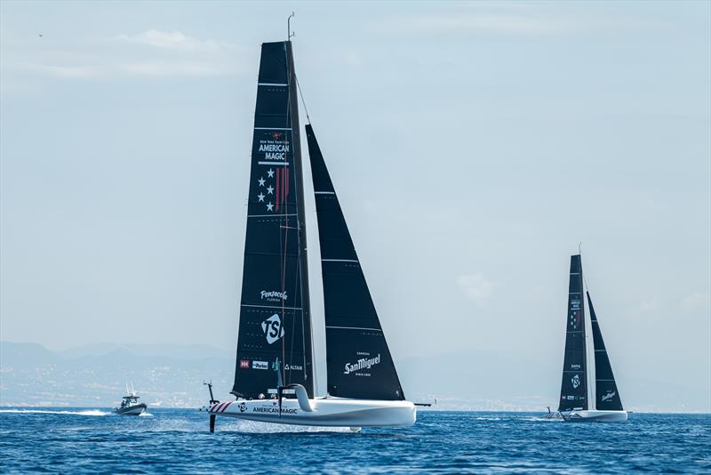 American Magic - AC40 - Day 72 - Barcelona - October 4, 2023 photo copyright Job Vermeulen / America's Cup taken at Real Club Nautico de Barcelona and featuring the AC40 class