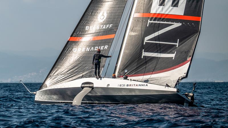 INEOS Britannia - AC40 - Day 77 - Barcelona - October 5, 2023 photo copyright Alex Carabi / America's Cup taken at Real Club Nautico de Barcelona and featuring the AC40 class