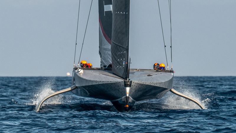 INEOS Britannia - AC40 - Day 77 - Barcelona - October 5, 2023 photo copyright Alex Carabi / America's Cup taken at Real Club Nautico de Barcelona and featuring the AC40 class