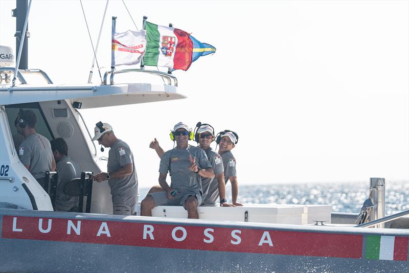 Luna Rossa  - Cagliari - October 6, 2023 photo copyright Ivo Rovira / America's Cup taken at Real Club Nautico de Barcelona and featuring the AC40 class