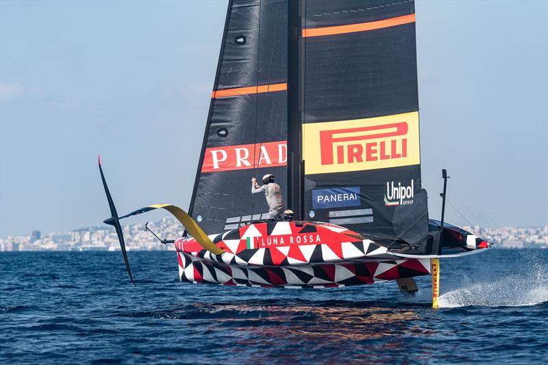 Luna Rossa  - Cagliari - October 6, 2023 photo copyright Ivo Rovira / America's Cup taken at Real Club Nautico de Barcelona and featuring the AC40 class