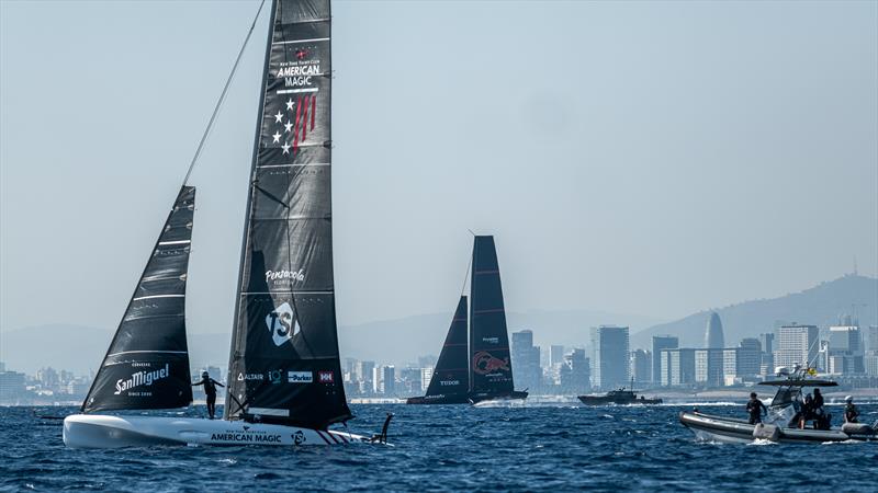 American Magic - AC40 - Day 74 - Barcelona - October 9, 2023 photo copyright Job Vermeulen / America's Cup taken at Real Club Nautico de Barcelona and featuring the AC40 class