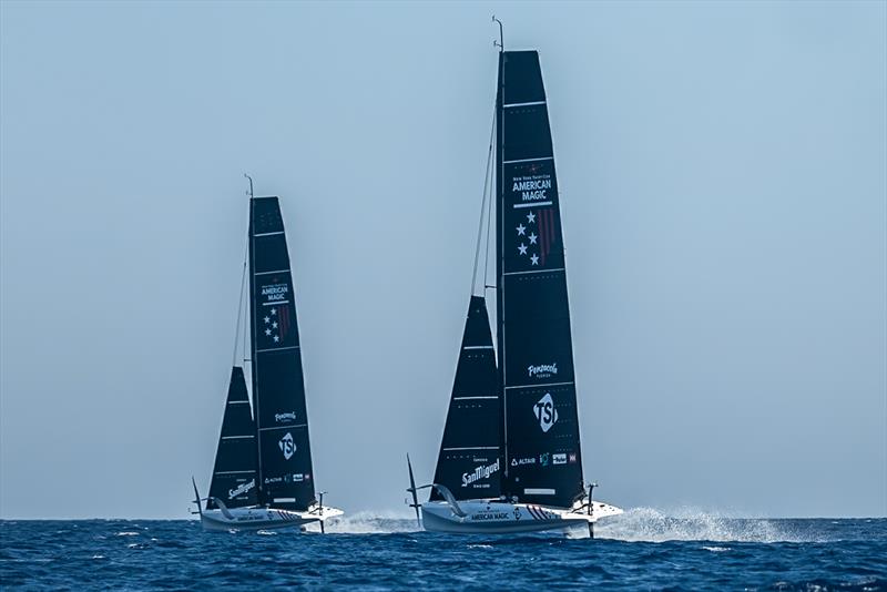 American Magic - AC40 - Day 75 - Barcelona - October 10, 2023 photo copyright Job Vermeulen / America's Cup taken at Real Club Nautico de Barcelona and featuring the AC40 class