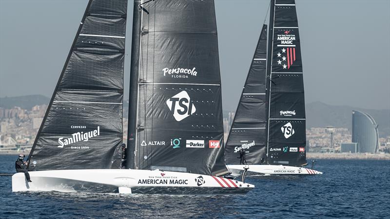 American Magic - AC40 - Day 75 - Barcelona - October 10, 2023 photo copyright Job Vermeulen / America's Cup taken at Real Club Nautico de Barcelona and featuring the AC40 class