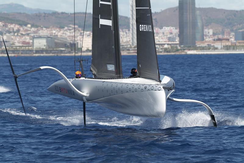 INEOS Britannia - AC40 - Barcelona - October 2023 - photo © Alex Carabi / America's Cup