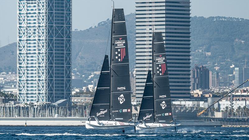 American Magic - AC40 - Day 76 - Barcelona - October 11, 2023 photo copyright Job Vermeulen / America's Cup taken at Real Club Nautico de Barcelona and featuring the AC40 class