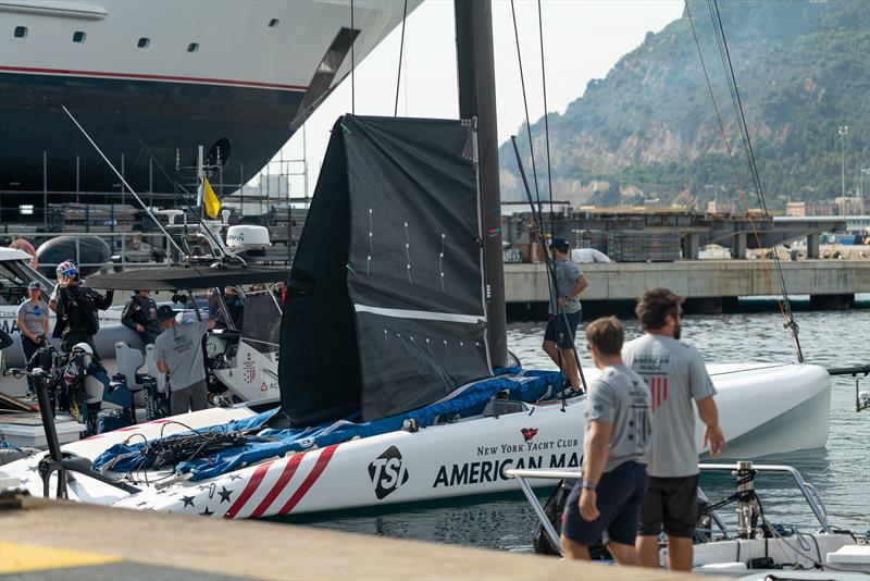 American Magic - AC40 - Day 78 - Barcelona - October 17, 2023 photo copyright Job Vermeulen / America's Cup taken at Real Club Nautico de Barcelona and featuring the AC40 class