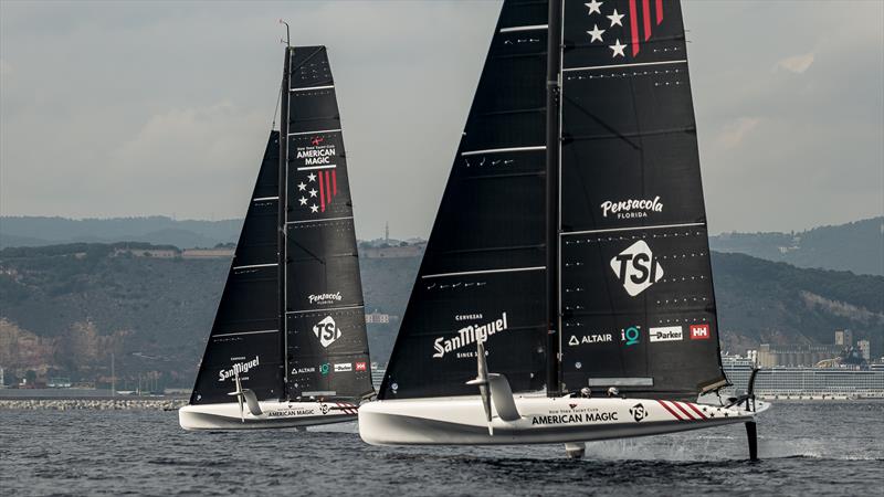 American Magic - AC40 - Day 78 - Barcelona - October 17, 2023 photo copyright Job Vermeulen / America's Cup taken at Real Club Nautico de Barcelona and featuring the AC40 class