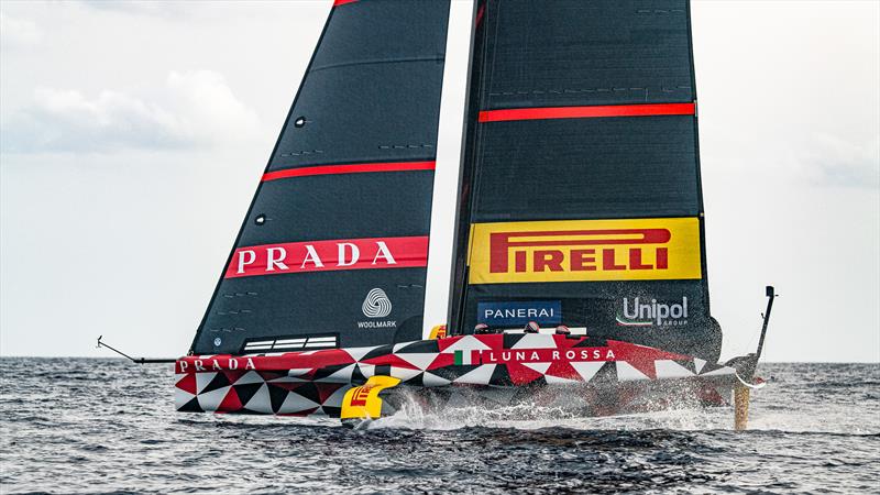 Luna Rossa - LEQ 12 - Day 93 - Cagliari - October 22, 2023 photo copyright Ivo Rovira / America's Cup taken at Real Club Nautico de Barcelona and featuring the AC40 class