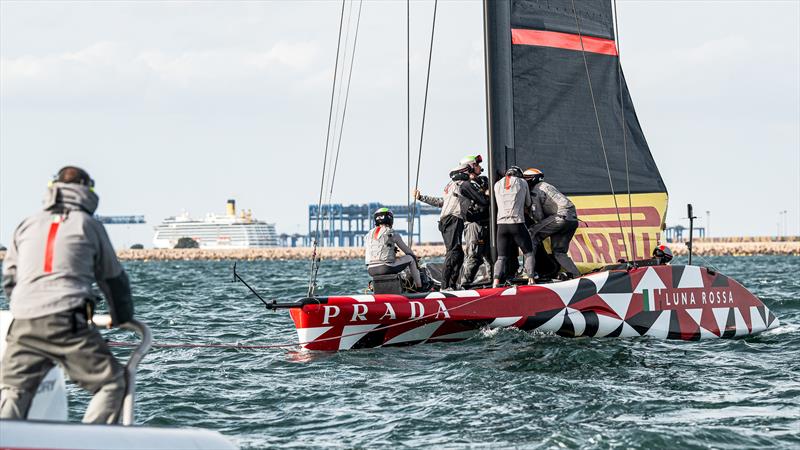 Luna Rossa - LEQ 12 - Day 93 - Cagliari - October 22, 2023 photo copyright Ivo Rovira / America's Cup taken at Real Club Nautico de Barcelona and featuring the AC40 class