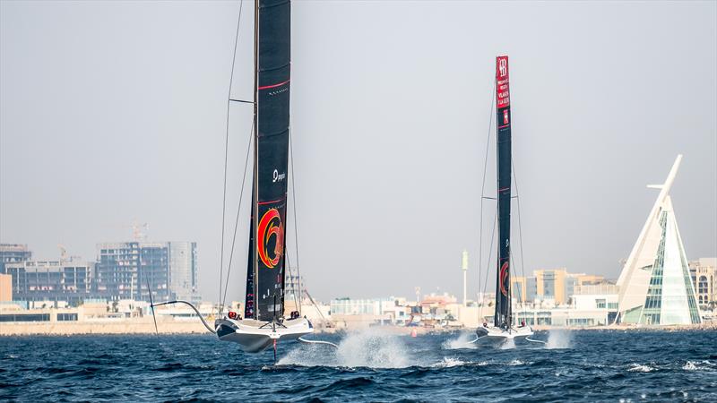 Alinghi Red Bull Racing - AC40 - Day 55 - Jeddah - November 5, 2023 photo copyright Alex Carabi / America's Cup taken at Jeddah Yacht Club and featuring the AC40 class