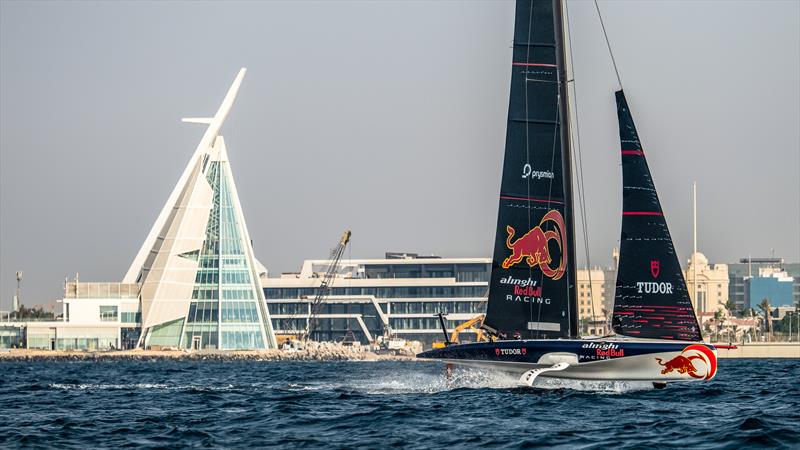 Alinghi Red Bull RacingAmerican Magic - AC40 - Day 55 - Jeddah - November 5, 2023 - photo © Alex Carabi / America's Cup