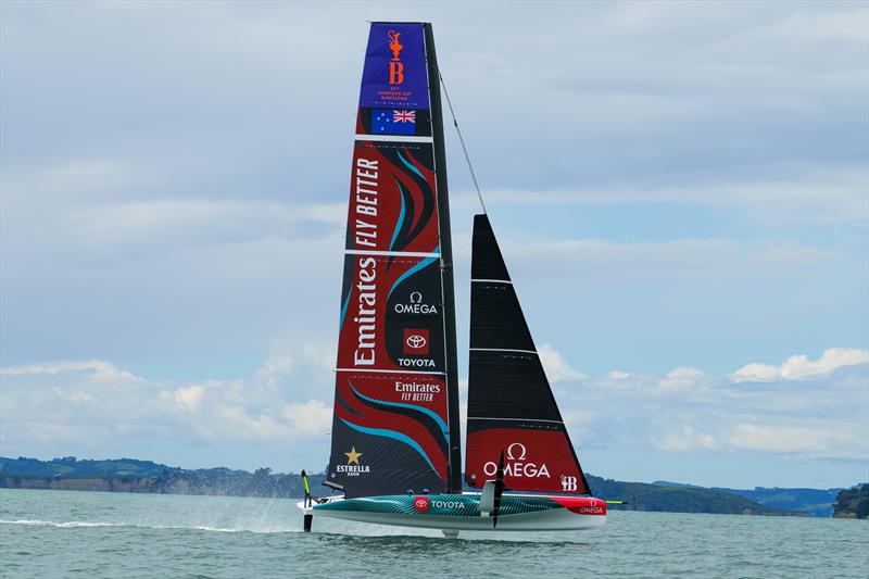 Emirates Team New Zealand  - AC40/LEQ12 -  Auckland - November 7, 2023 photo copyright Sam Thom / America's Cup taken at Royal New Zealand Yacht Squadron and featuring the AC40 class