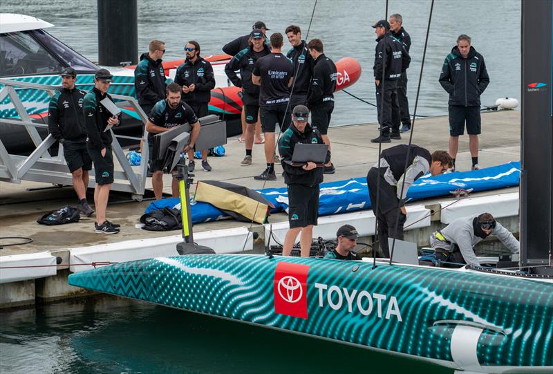 Emirates Team New Zealand  - AC40/LEQ12 -  Auckland - November 7, 2023 photo copyright Emirates Team NZ taken at Royal New Zealand Yacht Squadron and featuring the AC40 class