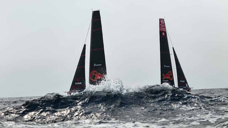 Alinghi Red Bull Racing - AC40 - Day 57 - Jeddah - November 7, 2023 photo copyright Alex Carabi / America's Cup taken at Jeddah Yacht Club and featuring the AC40 class