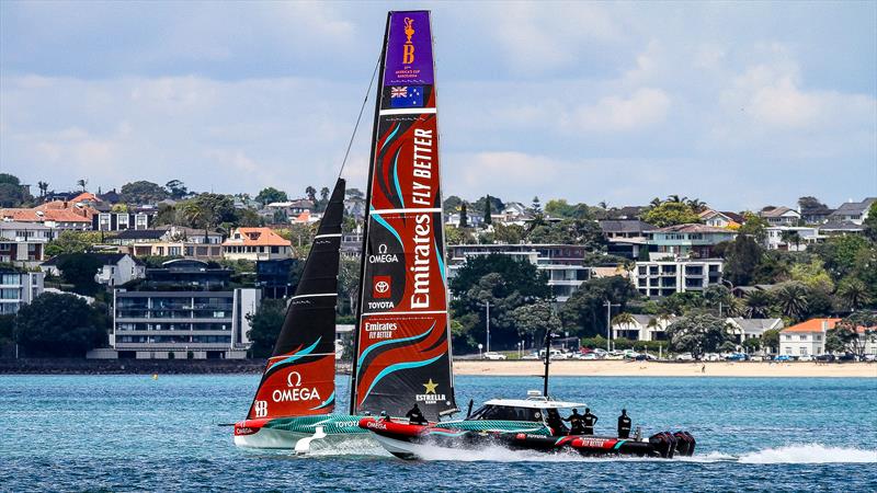 Emirates Team New Zealand - AC40 - Day 32 - Auckland - November 9, 2023 photo copyright Richard Gladwell - Sail-World.com/nz taken at Wakatere Boating Club and featuring the AC40 class