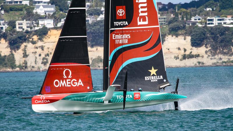 Emirates Team New Zealand - AC40 - Day 32 - Auckland - November 9, 2023 photo copyright Richard Gladwell - Sail-World.com/nz taken at Wakatere Boating Club and featuring the AC40 class