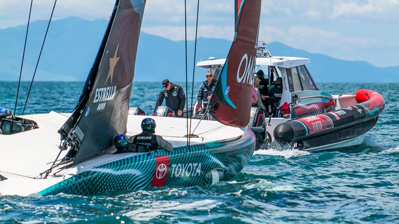 Emirates Team New Zealand - AC40 - Day 32 - Auckland - November 10, 2023 photo copyright Sam Thom/America's Cup taken at Royal New Zealand Yacht Squadron and featuring the AC40 class