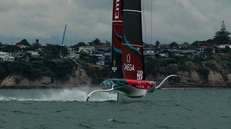 Emirates Team New Zealand - AC40 - Day 42 - Auckland - November 14, 2023 photo copyright Sam Thom/America's Cup taken at Royal New Zealand Yacht Squadron and featuring the AC40 class