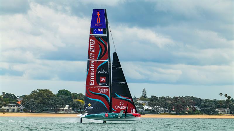 Emirates Team New Zealand - AC40 - Day 42 - Auckland - November 14, 2023 photo copyright Sam Thom/America's Cup taken at Royal New Zealand Yacht Squadron and featuring the AC40 class