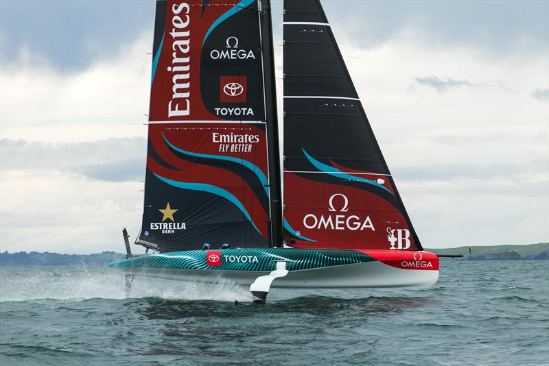 Emirates Team New Zealand - AC40 - Day 42 - Auckland - November 14, 2023 photo copyright Sam Thom/America's Cup taken at Royal New Zealand Yacht Squadron and featuring the AC40 class