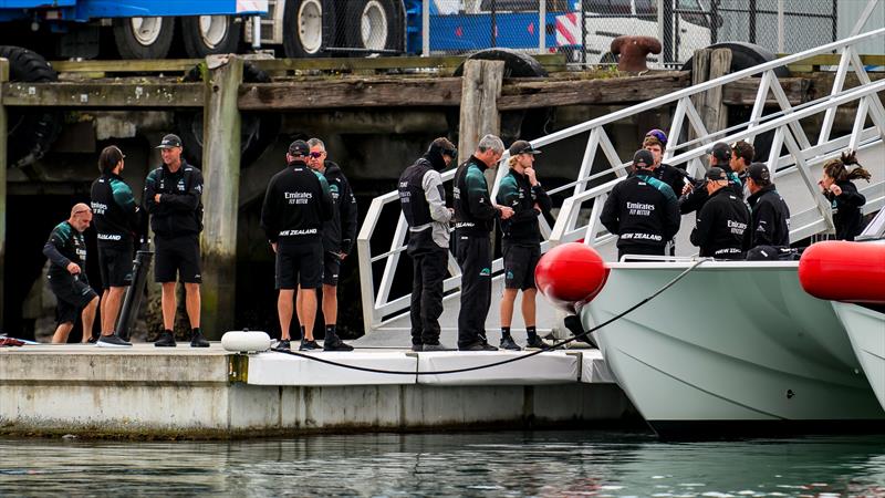 Emirates Team New Zealand - AC40 - - Dock talk - Day 42 - Auckland - November 14, 2023 - photo © Sam Thom/America's Cup