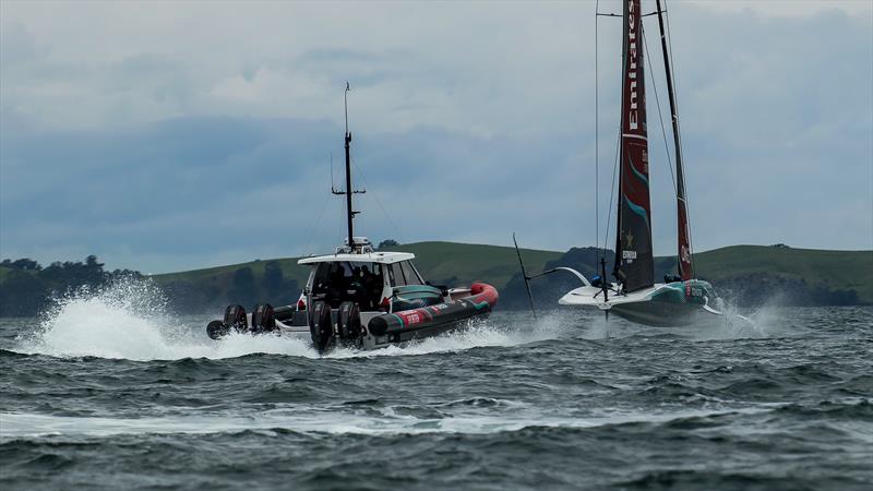 Emirates Team New Zealand - AC40 - Day 42 - Auckland - November 14, 2023 photo copyright Sam Thom/America's Cup taken at Royal New Zealand Yacht Squadron and featuring the AC40 class