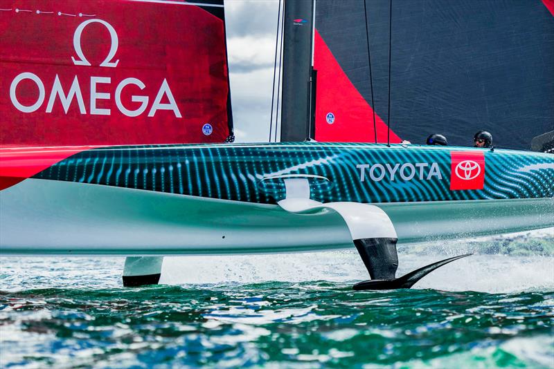 AC40 - winner 2023 World Sailing 2023 `Boat of the Year` features many of the features of the larger AC75 used in the 2021 and 2024 America's Cups - photo © Adam Mustill / America's Cup