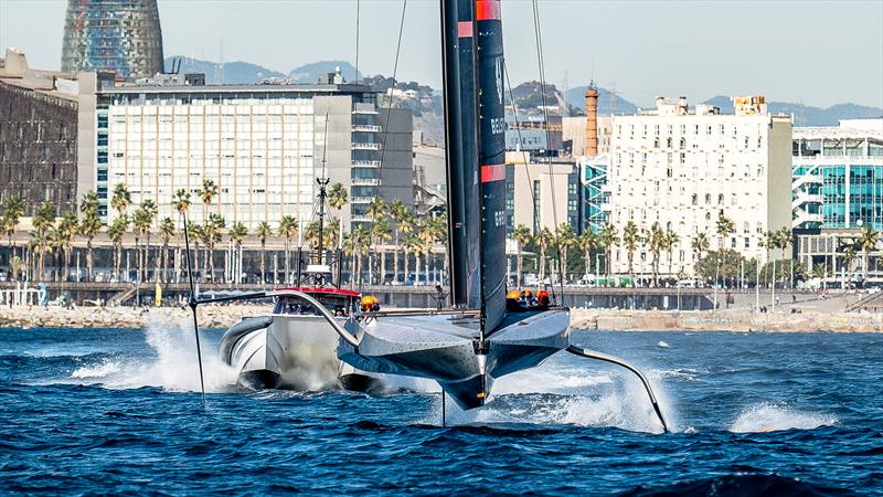 INEOS Britannia - LEQ 12 - Day 84 - Barcelona - November 13, 2023 photo copyright Paul Todd/America's Cup taken at Royal Yacht Squadron and featuring the AC40 class