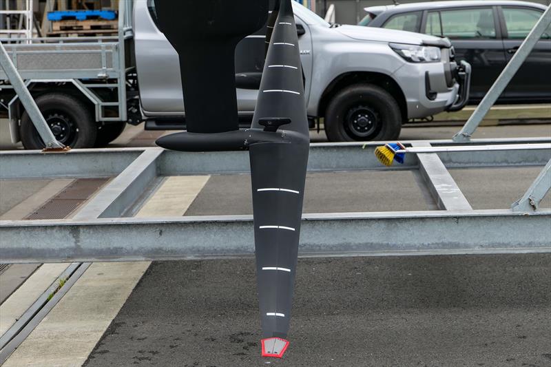 Port wing foil - Emirates Team New Zealand - AC40 - Day 43 - Auckland - November 15, 2023 - photo © Sam Thom/America's Cup