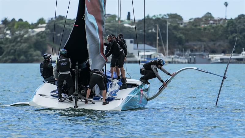 Emirates Team New Zealand - AC40 - Day 45 - Auckland - November 20, 2023 photo copyright Sam Thom/America's Cup taken at Royal New Zealand Yacht Squadron and featuring the AC40 class