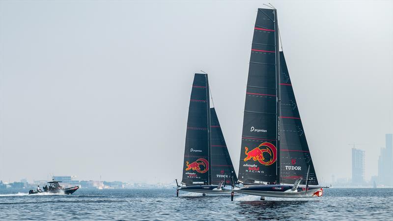 Alinghi Red Bull Racing - AC40 - Day 63 - Jeddah, Saudi Arabia - November 24, 2023 photo copyright Alex Carabi / America's Cup taken at Jeddah Yacht Club and featuring the AC40 class