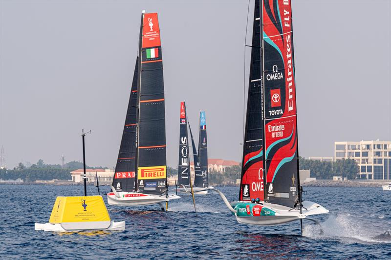 Day 1 - Preliminary Regatta - Jeddah, Saudi Arabia - November 30, 2023 photo copyright America's Cup Media taken at Jeddah Yacht Club and featuring the AC40 class