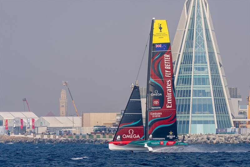 Emirates Team New Zealand - Day 2 - Preliminary Regatta - Jeddah, Saudi Arabia - December 1, 2023 - photo © Ian Roman / America's Cup