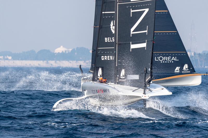 INEOS Britannia - Day 2 - Preliminary Regatta - Jeddah, Saudi Arabia - December 1, 2023 - photo © Ian Roman / America's Cup