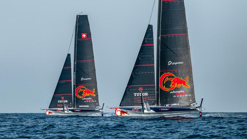 Alinghi Red Bull Racing - AC40/LEQ12 - Day 65 - December 4, 2023 - Jeddah, Saudi Arabia - photo © Alex Carabi / America's Cup