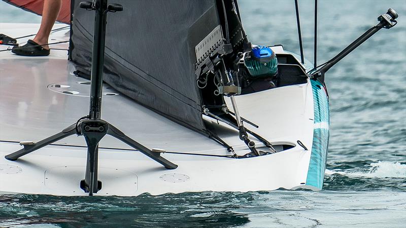 Mainsheet detail - Emirates Team New Zealand - LEQ12 Prototype - Day 49 - December 16, 2023 - Auckland - photo © Sam Thom/America's Cup